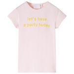 Tricou pentru copii, roz pal, 104 GartenMobel Dekor