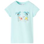 Tricou pentru copii, turcoaz deschis, 140 GartenMobel Dekor