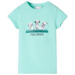 Tricou pentru copii, verde mentă deschis, 104 GartenMobel Dekor