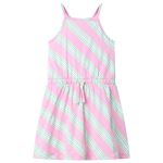 Rochie pentru copii cu șnur, fără mâneci, roz, 116 GartenMobel Dekor