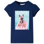 Tricou pentru copii, bleumarin, 104 GartenMobel Dekor