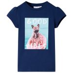 Tricou pentru copii, bleumarin, 92 GartenMobel Dekor