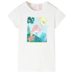 Tricou pentru copii, ecru, 116 GartenMobel Dekor