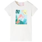 Tricou pentru copii, ecru, 128 GartenMobel Dekor