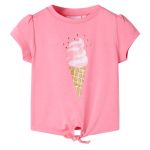 Tricou pentru copii, roz fosforescent, 116 GartenMobel Dekor