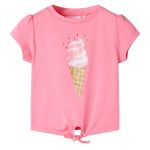 Tricou pentru copii, roz fosforescent, 92 GartenMobel Dekor