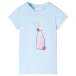 Tricou pentru copii, albastru pal, 140 GartenMobel Dekor