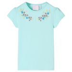 Tricou pentru copii, turcoaz deschis, 128 GartenMobel Dekor
