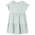Rochie pentru copii, mâneci cu volane, verde mentă, 92 GartenMobel Dekor