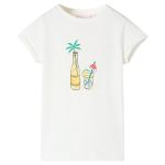 Tricou pentru copii, ecru, 140 GartenMobel Dekor