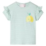 Tricou pentru copii, verde mentă, 128 GartenMobel Dekor