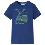 Tricou pentru copii, albastru închis, 116 GartenMobel Dekor