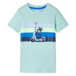 Tricou pentru copii, verde mentă deschis, 140 GartenMobel Dekor
