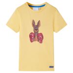 Tricou pentru copii cu mâneci scurte, galben, 92 GartenMobel Dekor