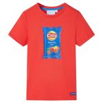 Tricou pentru copii cu mâneci scurte, roșu, 104 GartenMobel Dekor