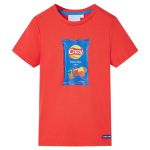 Tricou pentru copii cu mâneci scurte, roșu, 116 GartenMobel Dekor