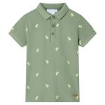 Tricou polo pentru copii, kaki, 128 GartenMobel Dekor