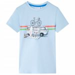 Tricou pentru copii, albastru deschis, 116 GartenMobel Dekor