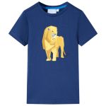 Tricou pentru copii, albastru închis, 128 GartenMobel Dekor
