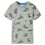 Tricou pentru copii, kaki deschis melanj, 104 GartenMobel Dekor