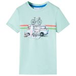 Tricou pentru copii, verde mentă deschis, 92 GartenMobel Dekor