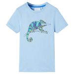 Tricou pentru copii cu mâneci scurte, albastru deschis, 116 GartenMobel Dekor