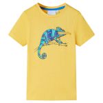 Tricou pentru copii cu mâneci scurte, ocru deschis, 92 GartenMobel Dekor