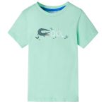 Tricou pentru copii cu mâneci scurte verde deschis 104 GartenMobel Dekor