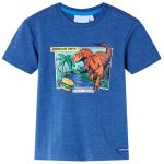 Tricou pentru copii, albastru închis melange, 104 GartenMobel Dekor