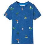 Tricou pentru copii, albastru închis melanj, 104 GartenMobel Dekor