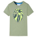 Tricou pentru copii, kaki deschis, 140 GartenMobel Dekor