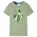 Tricou pentru copii, kaki deschis, 92 GartenMobel Dekor