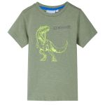 Tricou pentru copii cu mâneci scurte kaki deschis 116 GartenMobel Dekor