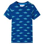 Tricou pentru copii, albastru închis, 128 GartenMobel Dekor