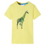 Tricou pentru copii, galben, 128 GartenMobel Dekor