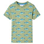 Tricou pentru copii, kaki deschis, 116 GartenMobel Dekor