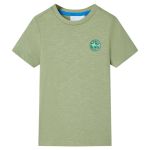 Tricou pentru copii, kaki deschis, 128 GartenMobel Dekor