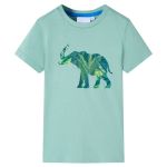 Tricou pentru copii, kaki deschis, 140 GartenMobel Dekor