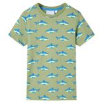 Tricou pentru copii, kaki deschis, 140 GartenMobel Dekor