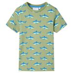 Tricou pentru copii, kaki deschis, 92 GartenMobel Dekor