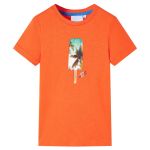 Tricou pentru copii, portocaliu închis, 140 GartenMobel Dekor
