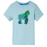 Tricou pentru copii, turcoaz deschis, 104 GartenMobel Dekor