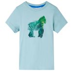 Tricou pentru copii, turcoaz deschis, 128 GartenMobel Dekor