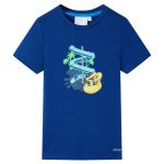 Tricou pentru copii, albastru închis, 140 GartenMobel Dekor