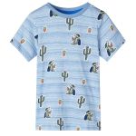 Tricou pentru copii, mix de albastru, 140 GartenMobel Dekor