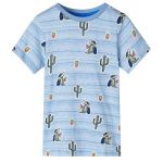 Tricou pentru copii, mix de albastru, 92 GartenMobel Dekor