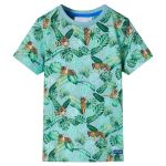 Tricou pentru copii, verde deschis melanj, 116 GartenMobel Dekor