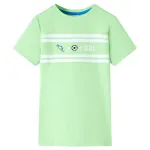 Tricou pentru copii, verde neon, 128 GartenMobel Dekor