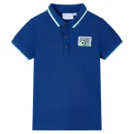 Tricou polo pentru copii, albastru închis, 116 GartenMobel Dekor