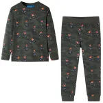 Pijamale pentru copii cu mâneci lungi ninja kaki 116 GartenMobel Dekor